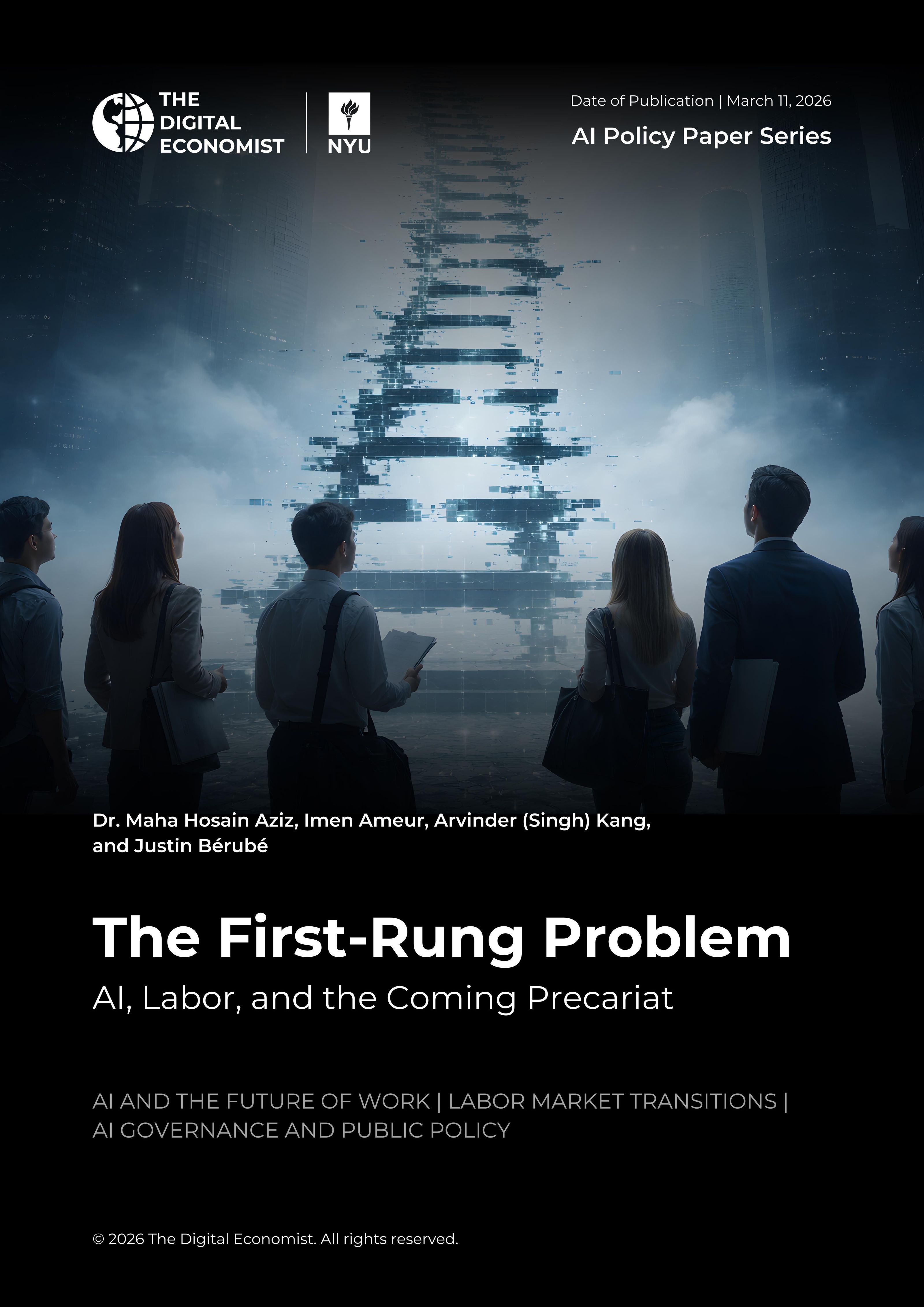 The First-Rung Problem: AI, Labor, and the Coming Precariat