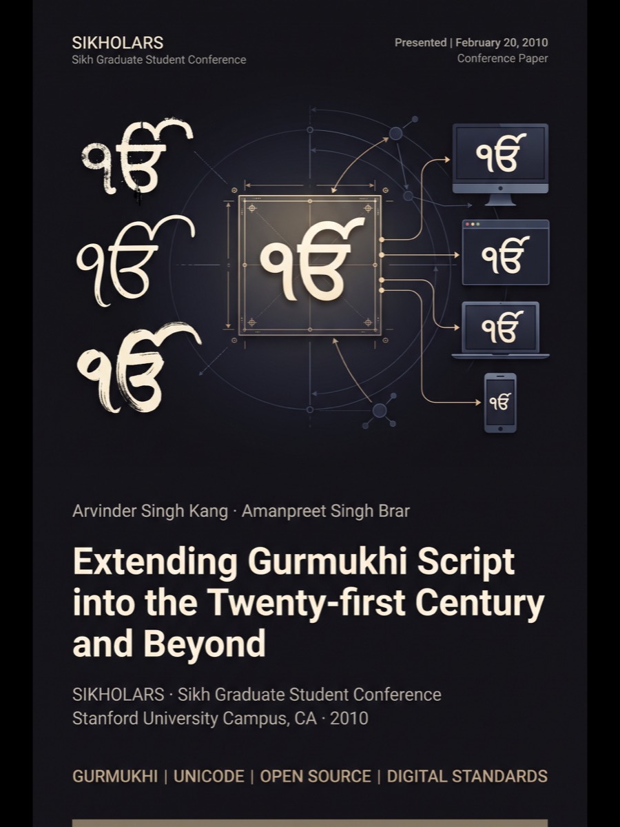 Cover of Extending Gurmukhi Script into the Twenty-first Century and Beyond